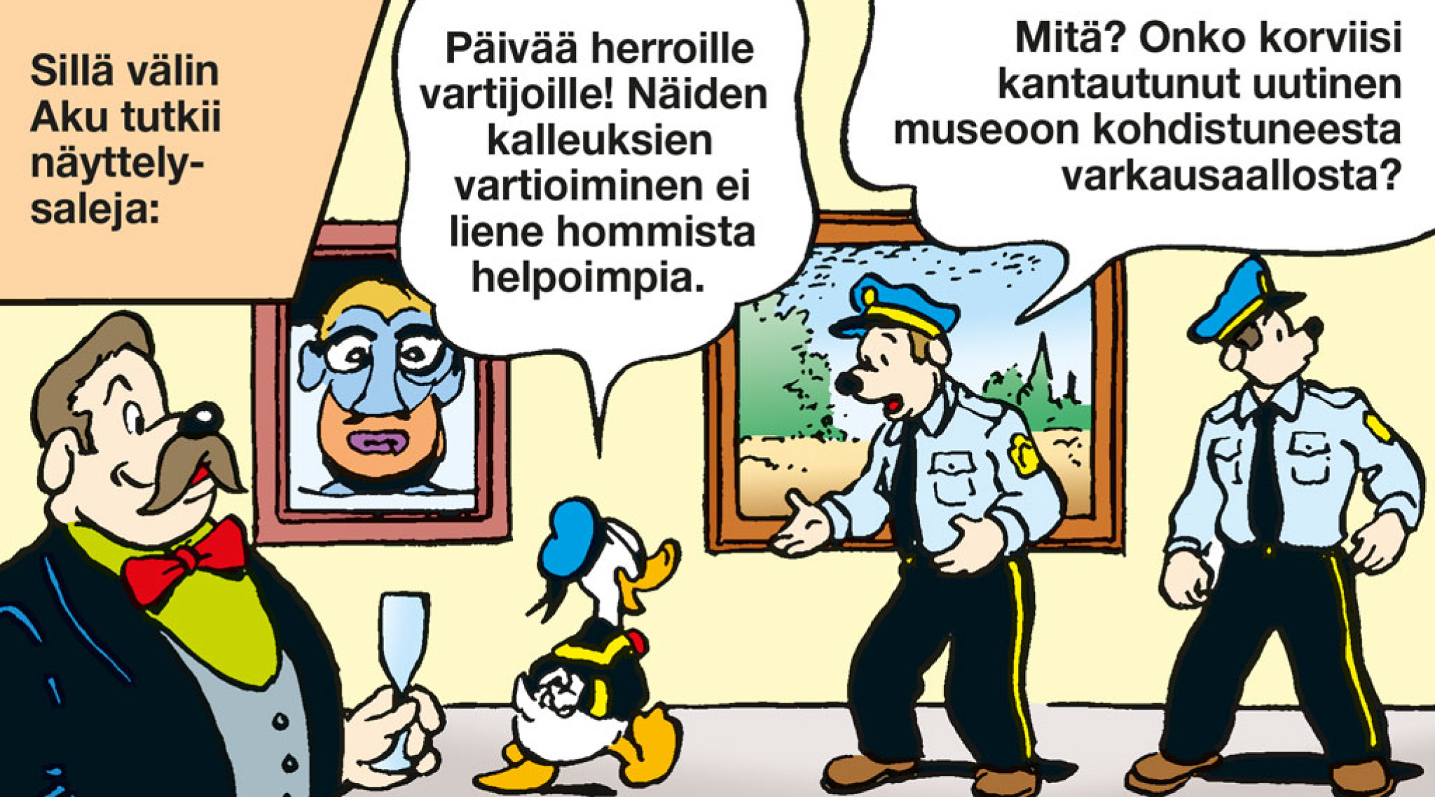 Sanni, Kari ja Aki keskustelevat