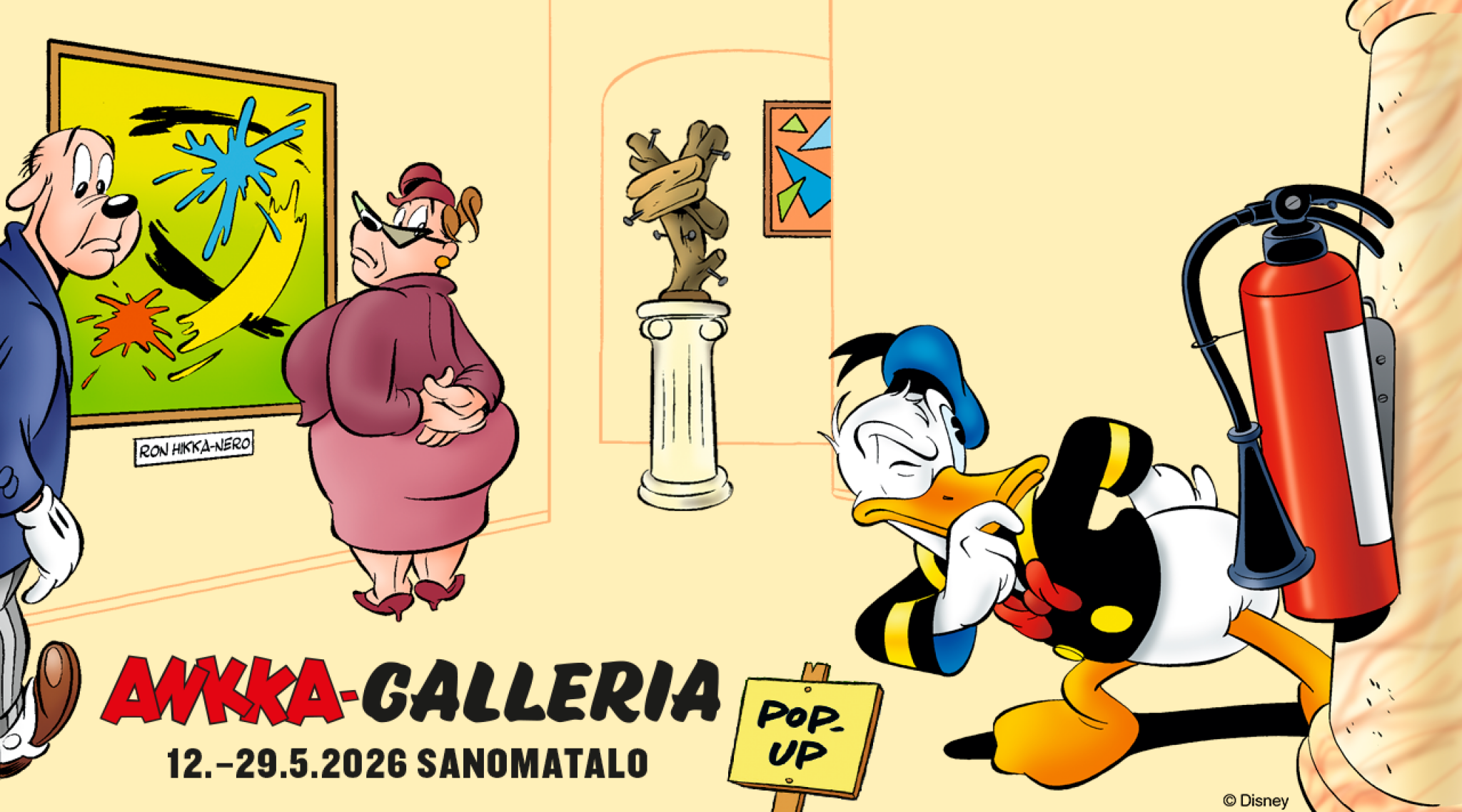 Aku Ankka -galleria avautuu Sanomataloon