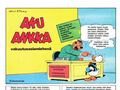 Aku Ankka vakuutusasiamiehenä