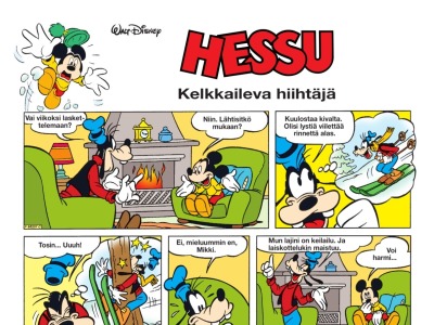 Kelkkaileva hiihtäjä