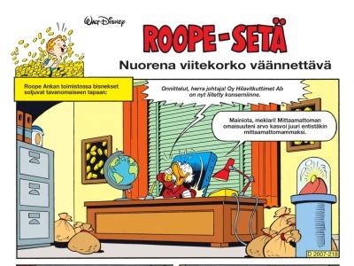 Nuorena viitekorko väännettävä