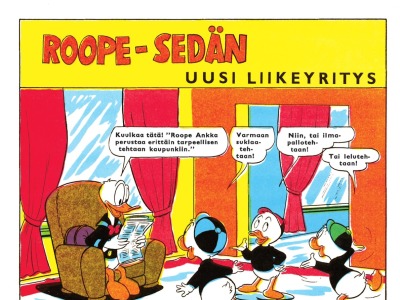 Roope-sedän uusi liikeyritys