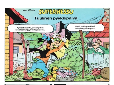 Tuulinen pyykkipäivä