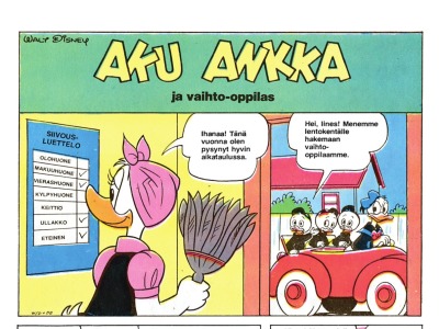 Aku Ankka ja vaihto-oppilas