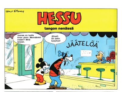 Hessu tangon nenässä