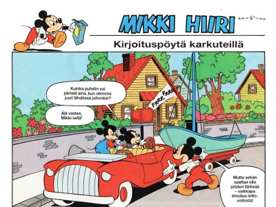 Kirjoituspöytä karkuteillä