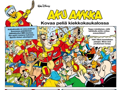 Kovaa peliä kiekkokaukalossa