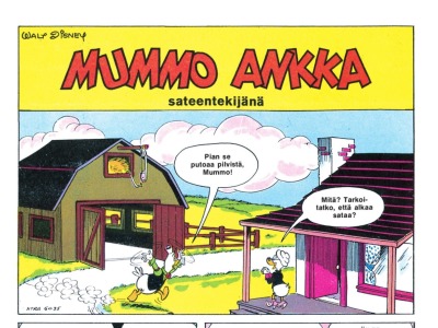 Mummo Ankka sateentekijänä