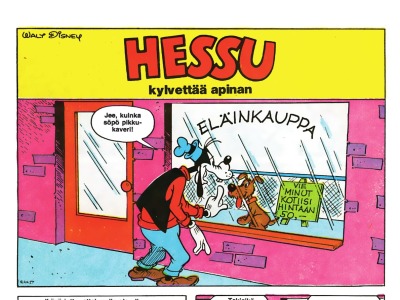 Hessu kylvettää apinan