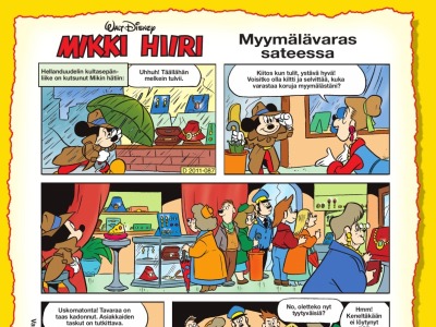 Myymälävaras sateessa