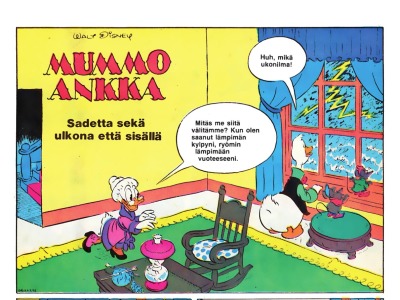 11670 Sadetta sekä ulkona että sisällä