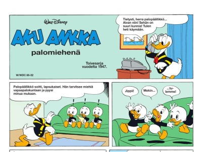 Aku Ankka palomiehenä