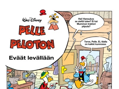 Eväät levällään