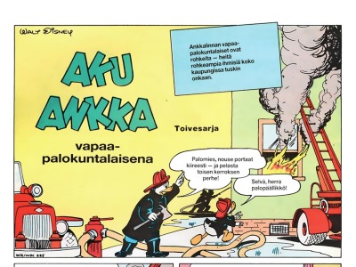 Aku Ankka vapaapalokuntalaisena