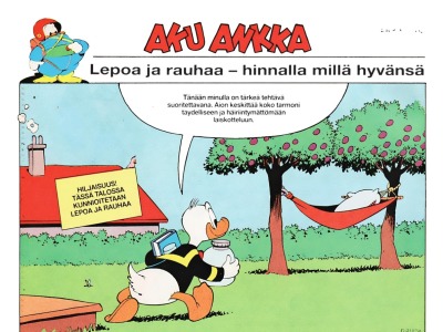 Lepoa ja rauhaa - hinnalla millä hyvänsä