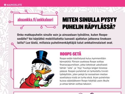 Miten sinulla pysyy puhelin räpylässä?