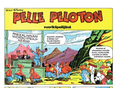 Pelle Peloton vuorikiipeilijänä