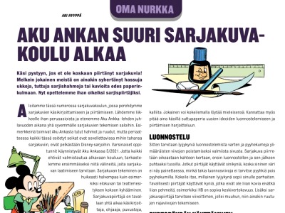 Sarjakuvakoulu alkaa