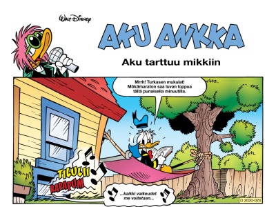 Aku tarttuu Mikkiin