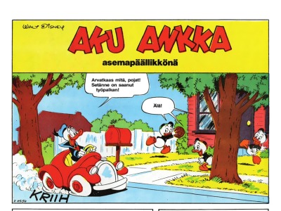 Aku Ankka asemapäällikkönä