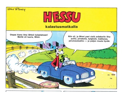 Hessu kalastusmatkalla