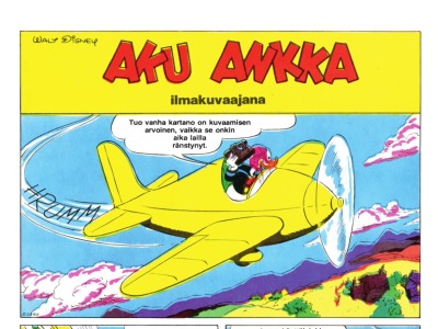 Aku Ankka ilmavalokuvaajana