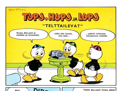 Tupu, Hupu ja Lupu "telttailevat"