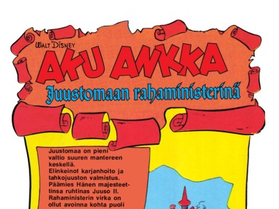 Aku Ankka Juustomaan rahaministerinä