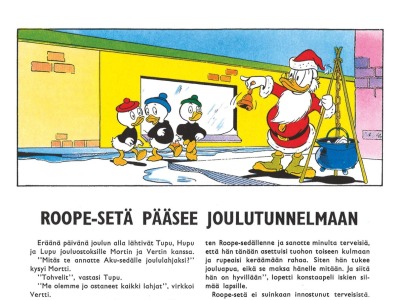 Roope-setä pääsee joulutunnelmaan