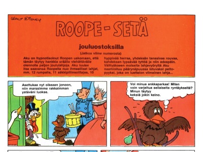 Roope-setä jouluostoksilla