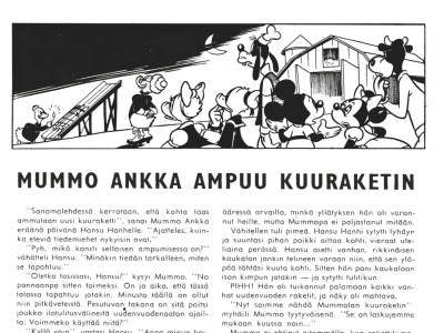 Mummo Ankka ampuu kuuraketin