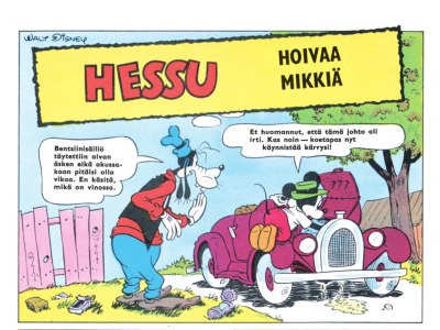 Hessu hoivaa Mikkiä