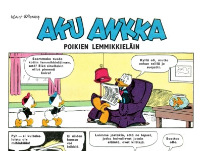 Poikien lemmikkieläin