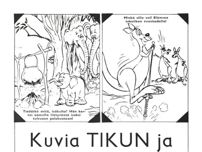 Kuvia Tikun ja Takun albumista