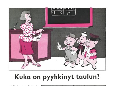 Kuka on pyyhkinyt taulun?