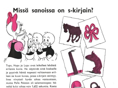 Missä sanoissa s-kirjain