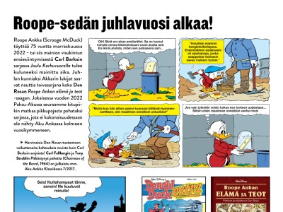 Roope-sedän juhlavuosi alkaa!