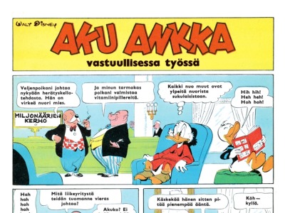 Aku Ankka vastuullisessa työssä