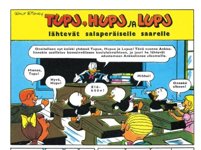 Tupu, Hupu ja Lupu lähtevät salaperäiselle saarelle