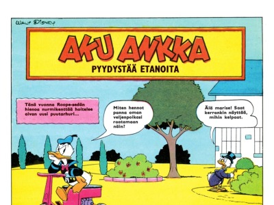 Aku Ankka pyydystää etanoita