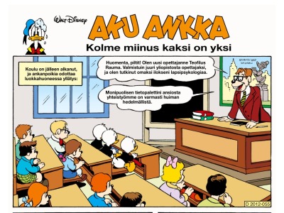 Kolme miinus kaksi on yksi