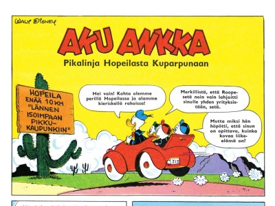 Pikalinja Hopeilasta Kuparpunaan