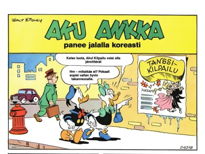 Aku Ankka panee jalalla koreasti