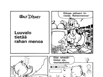 Luuvalo tietää rahan menoa