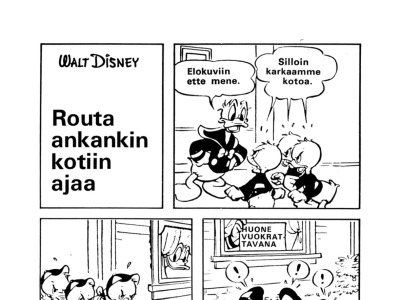 Routa ankankin kotiin ajaa