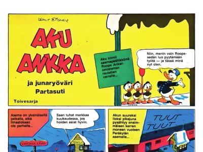 Aku Ankka ja junaryöväri Partasuti