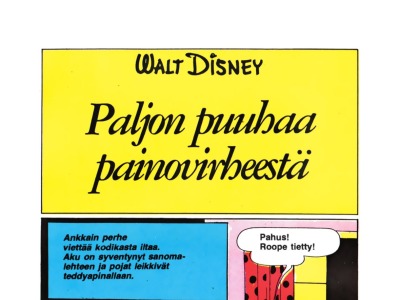 Paljon puuhaa painovirheestä