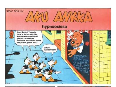 Aku Ankka hypnoosissa