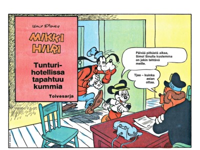 Tunturihotellissa tapahtuu kummia