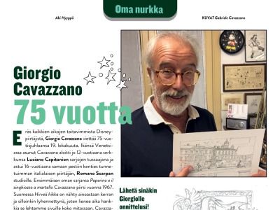 Giorgio Cavazzano 75 vuotta